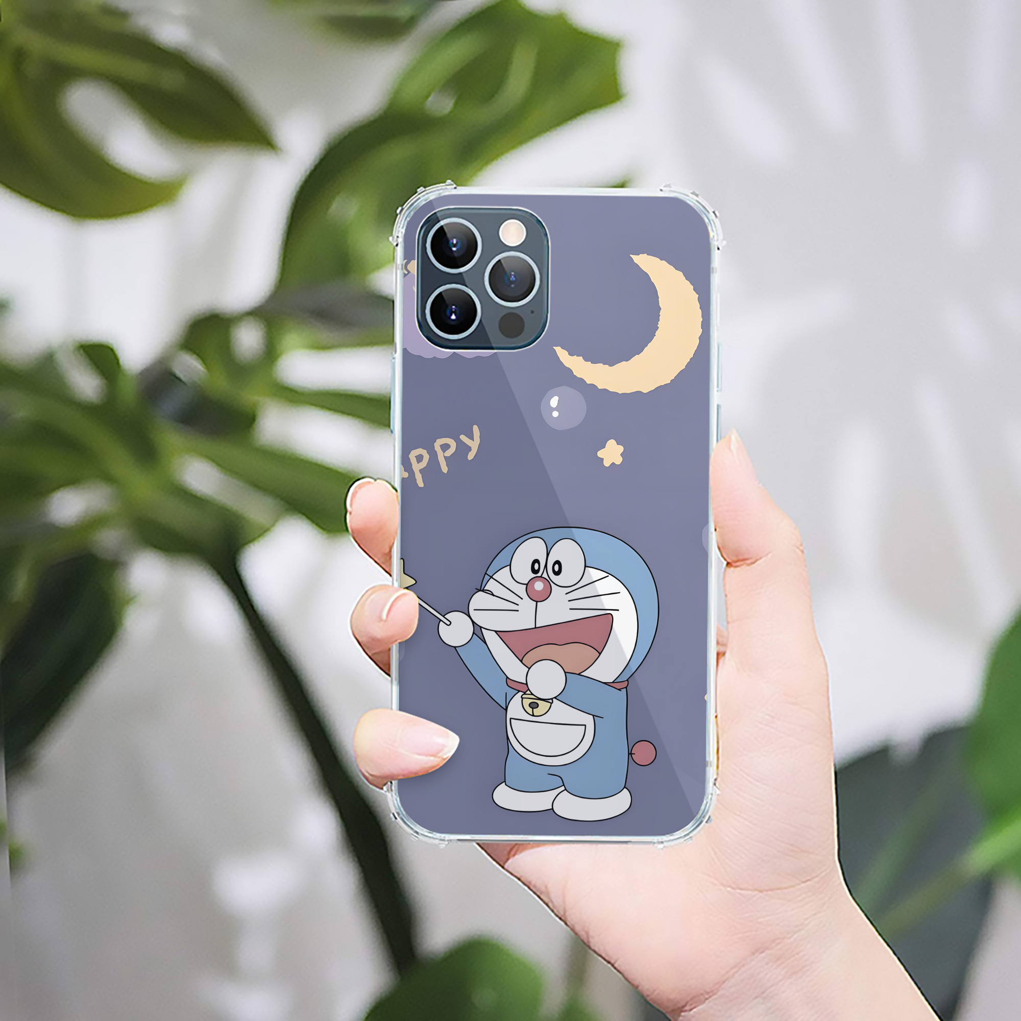 （画像用） ドラえもん Doraemon 【iPhone 12シリーズ対応】透明スマホケース（クリアソフトケース）